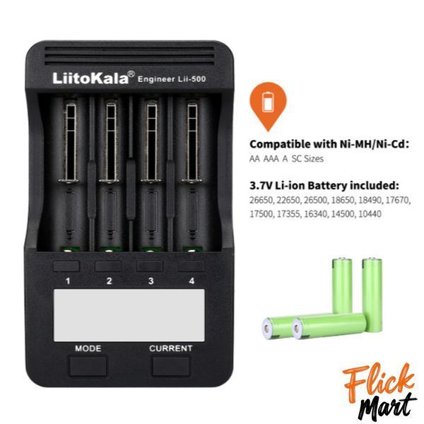 Зарядное устройство LiitoKala Lii-500 для аккумуляторов с автопитанием и Power Bank MD500900 фото