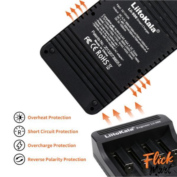 Зарядное устройство LiitoKala Lii-500 для аккумуляторов с автопитанием и Power Bank MD500900 фото
