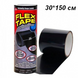 Лента клейкая для герметизации сверхпрочная Flex Tape Black 30 х 150 см черная D30587 фото 2