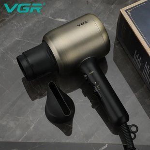 Электрический профессиональный фен для волос VGR V-453 1800-2200 Вт с сменными температурными режимами и скоро NT453608 фото