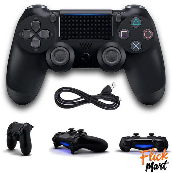 Беспроводной джойстик геймпад c двойной вибрацией PS4 Doubleshock для приставки и компьютера NT44799 фото
