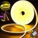 Светодиодная герметичная лента NEON LED 12В JL 2835-120 G IP65 с блоком питания 5м желтая TO283518601 фото 1