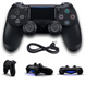 Беспроводной джойстик геймпад c двойной вибрацией PS4 Doubleshock для приставки и компьютера NT44799 фото 2