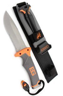 Туристичний мисливський ніж у чохлі з кресалом та свистком Gerber Bear Grylls В-226 25 см D2268571 фото