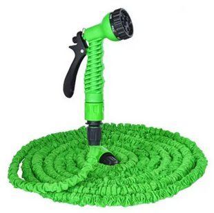 Садовий шланг Magic Hose для поливу з водним розпилювачем 7 режимів 15 м 50 ft Зелений D1585134 фото
