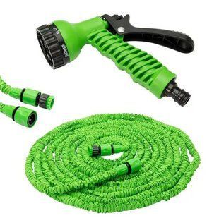 Садовий шланг Magic Hose для поливу, що саморозтягується з водним розпилювачем 7 режимів 30м Зелений D301420228 фото