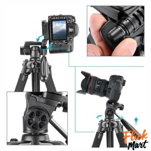 Штатив трипод профессиональный для камеры смартфона видеокамеры NeePho Tripod NP-8850 175 см Black/Черный NК777657680 фото