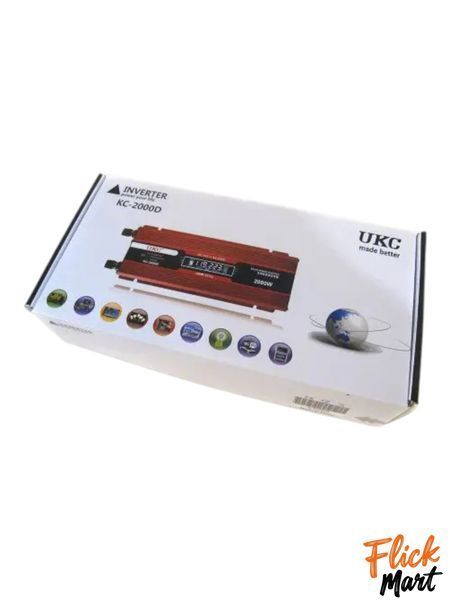 Преобразователь инвертор Inverter I-Power SSK UKC 12V-230V 2000D KC-2000D DC-AC D2000930 фото