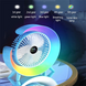 Вентилятор настольный аккумуляторный с регулировкой скорости и RGB подсветкой Happy Home 33278 NT33278230 фото 3