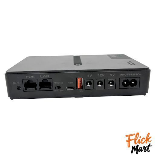 Бесперебойник для WI-Fi роутера камеры модема Happy Home DC UPS 1018P 5V 9V 12V USB 18W со сменными аккумуляторами ND1018624 фото