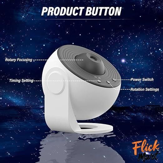 Проектор нічник зоряного неба з 13 змінними катриджами та обертанням Galaxy Projector 360&deg; лампа з проекцією NС3601130 фото