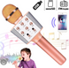 Мікрофон-караоке бездротовий bluetooth WSTER WS-1688 Рожевий WS1688278454 фото 6