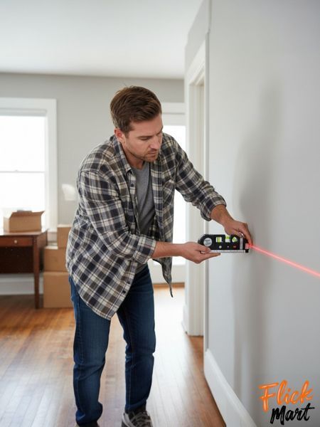 Лазерний рівень із вбудованою рулеткою Laser Level Pro 3 4 в 1  J7124105 фото