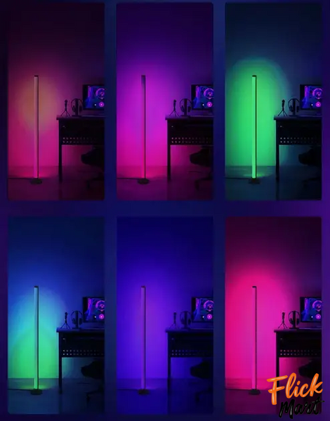 Світлодіодний RGB торшер підлоговий Splicing Floor Lamp 120 см (2 шт) з пультом керування та режимами підсвітки MT120862 фото