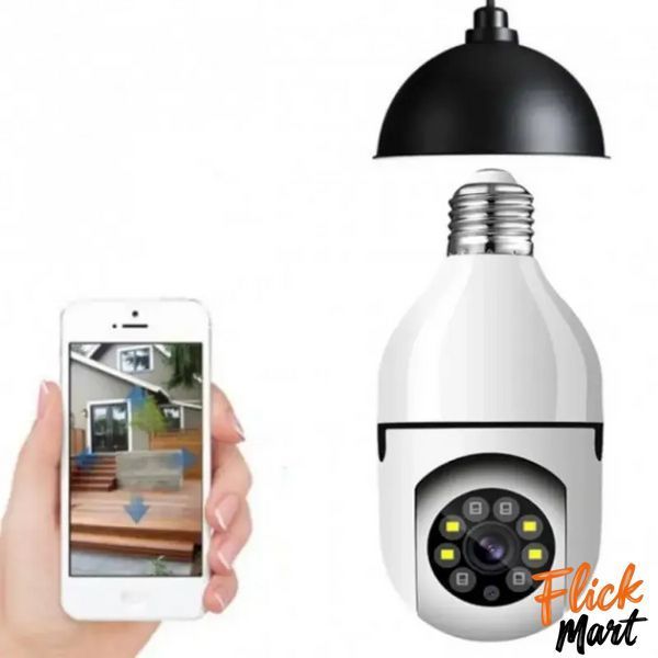 IP-камера поворотна бездротова камера в патрон UKC Wi-Fi V380 E27 4.0 MP з програмою Ziicam N3678450 фото