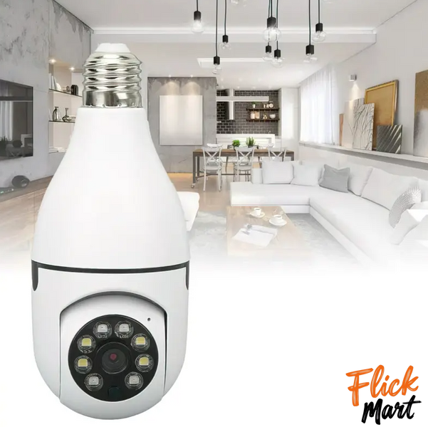IP-камера поворотна бездротова камера в патрон UKC Wi-Fi V380 E27 4.0 MP з програмою Ziicam N3678450 фото