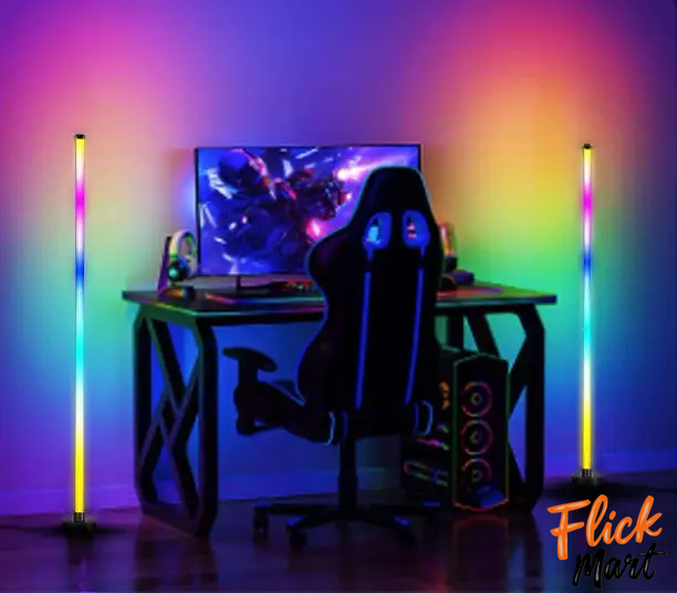 Світлодіодний RGB торшер підлоговий Splicing Floor Lamp 120 см (2 шт) з пультом керування та режимами підсвітки MT120862 фото