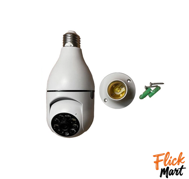IP-камера поворотна бездротова камера в патрон UKC Wi-Fi V380 E27 4.0 MP з програмою Ziicam N3678450 фото