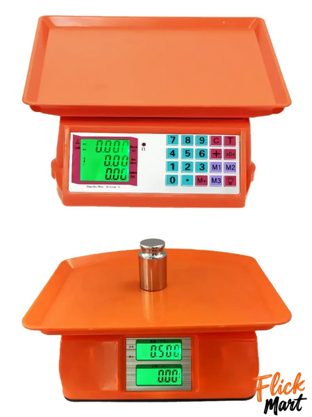 Торговые электронные весы Nokasonic NK 4017 до 50 кг Оранжевые D401749972 фото