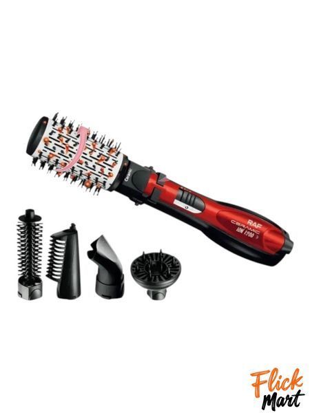 Фен-щітка що обертається стайлер гребінець для брашингу RAF R416 Pro Brush Ceramic з насадками 1200W D4164840 фото