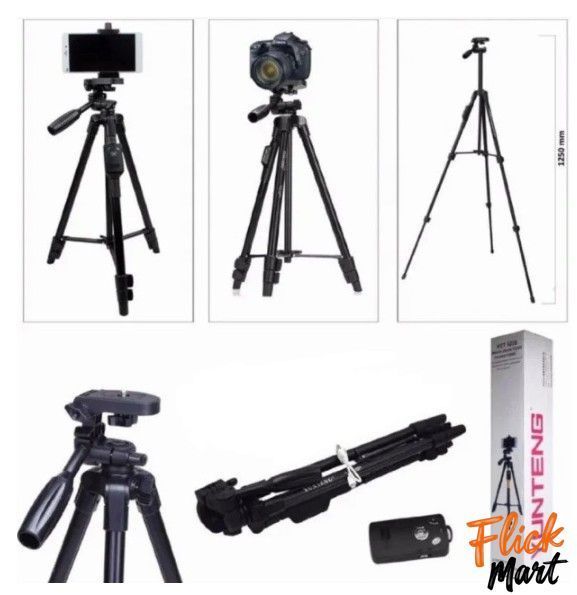 Профессиональний штатив трипод с пультом ДУ для камеры и телефона Yunteng VDT-5208 Tripod D5208495 фото
