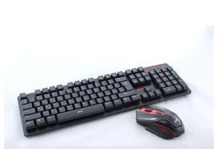 Клавиатура беспроводная с игровой мышкой UKC HK-6500 черная D6500352 фото