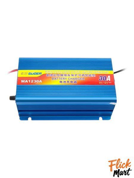 Зарядное устройство автомобильное для аккумулятора сетевое Battery Charger UKC MA-1230A 30A автомат D1230761677 фото