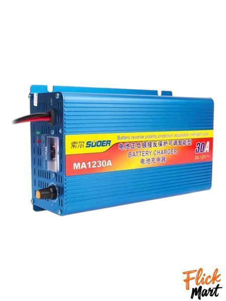 Зарядное устройство автомобильное для аккумулятора сетевое Battery Charger UKC MA-1230A 30A автомат D1230761677 фото