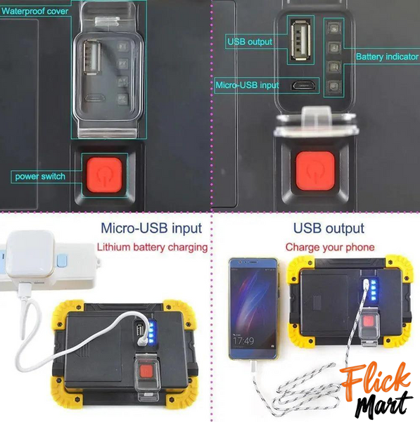 Прожектор ліхтар від акумуляторних батарей LED Outdoor WD L802 20W D802197341 фото