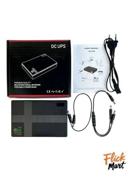 Повербанк джерело безперебійного живлення DC UPS 1018P потужний для WI-Fi роутера камери модему 5V 9V 12V USB 10400 mAh 18W DT104001192 фото