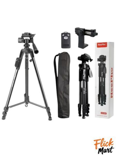Штатив трипод професійний для камери смартфона відеокамери NeePho Tripod NP-8830 180 см Black/Чорний ND8830434 фото