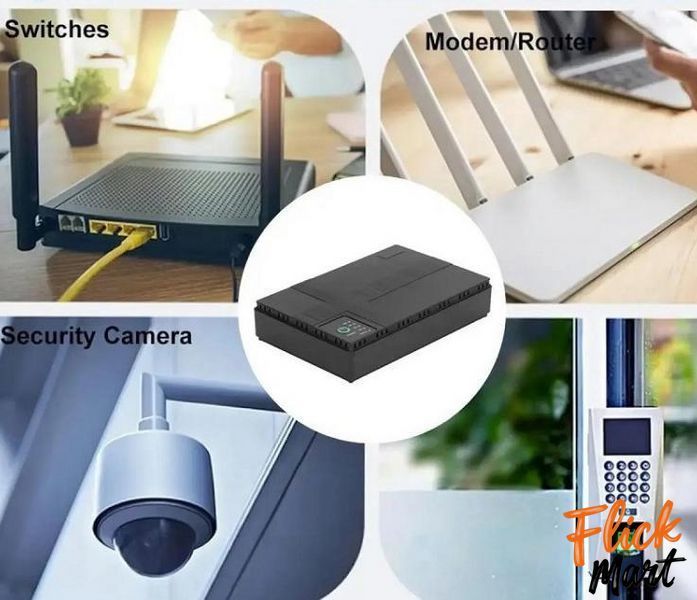 Повербанк джерело безперебійного живлення DC UPS 1018P потужний для WI-Fi роутера камери модему 5V 9V 12V USB 10400 mAh 18W DT104001192 фото