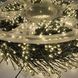 Гирлянда мелкая роса мишура 30м зеленая проволка от сети 900 LED теплый белый с пультом NT900430 фото 4