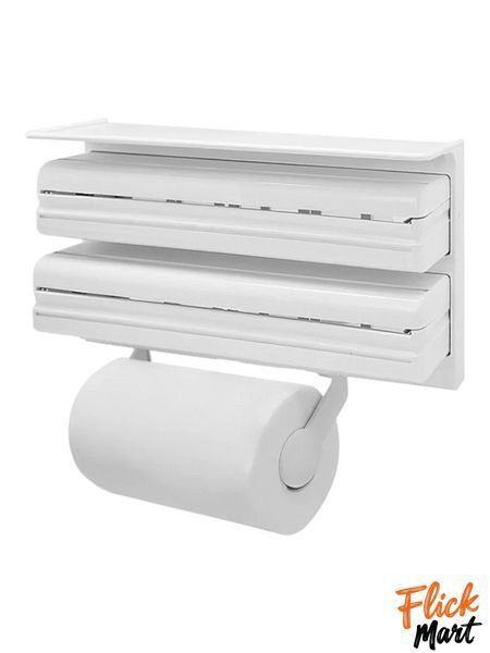 Кухонний диспенсер для плівки фольги та рушників Kitchen Roll Triple Paper dispenser D5821 DT5821149 фото