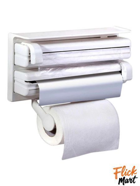 Кухонний диспенсер для плівки фольги та рушників Kitchen Roll Triple Paper dispenser D5821 DT5821149 фото