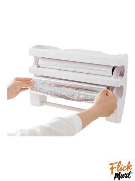 Кухонний диспенсер для плівки фольги та рушників Kitchen Roll Triple Paper dispenser D5821 DT5821149 фото