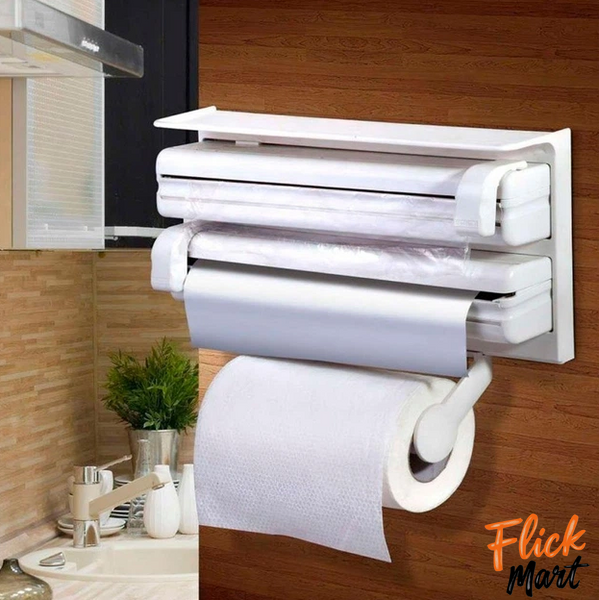Кухонний диспенсер для плівки фольги та рушників Kitchen Roll Triple Paper dispenser D5821 DT5821149 фото